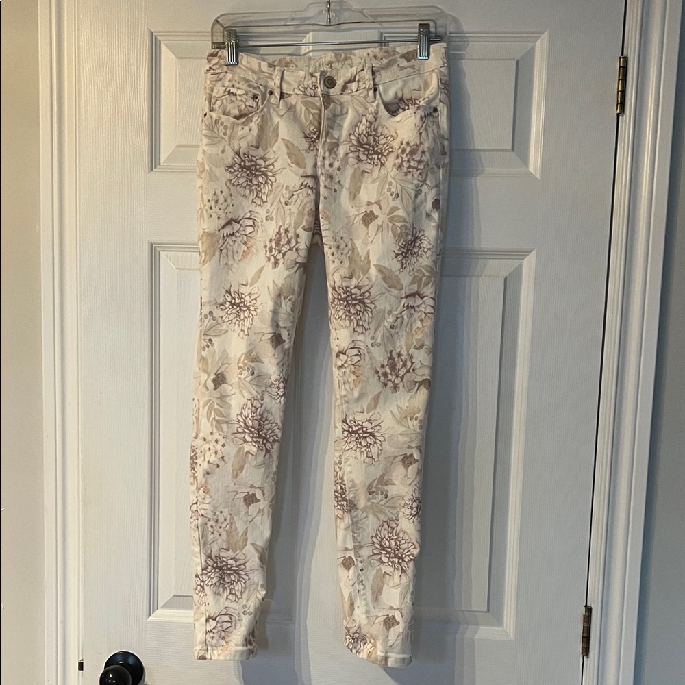 4/$20 Floral Print Skinny Jeans for Women